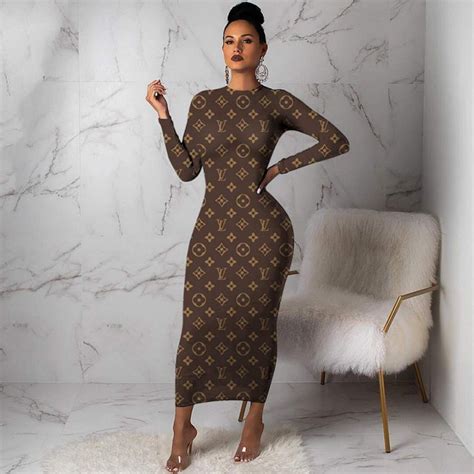 louis vuitton bodycon dress|vintage louis vuitton gowns.